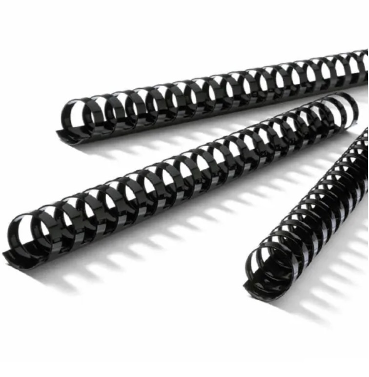 Пластикова пружина А4 14мм чорна уп.100шт BINDITEK (000010802)